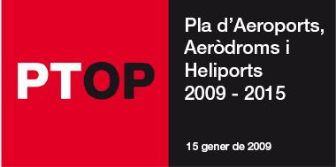 Portada del pla d''aeroports i heliports de Catalunya (2009-2015)